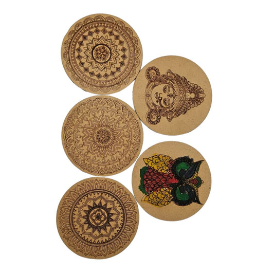 Customized Tea coster with hand painting