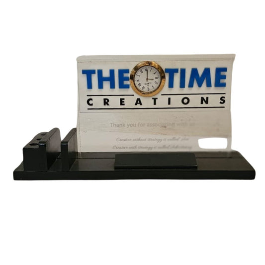 Acrylic Pen Stand with Visiting Card Holder