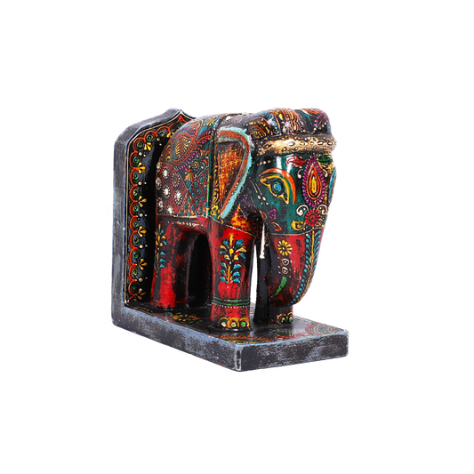 Exclusively Crafted Wooden Elephant Book-Stand