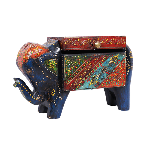 Beautiful Wooden Elephant Storage Box