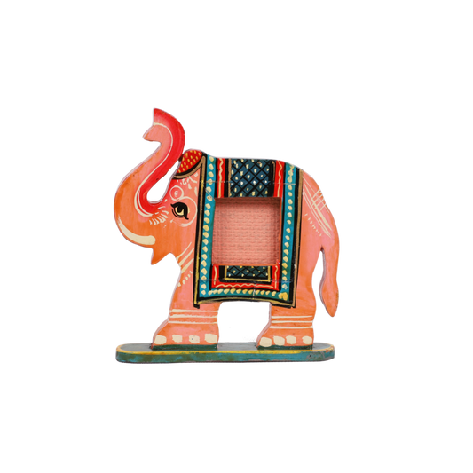 Handcrafted Tulipwood Elephant Photo Frame