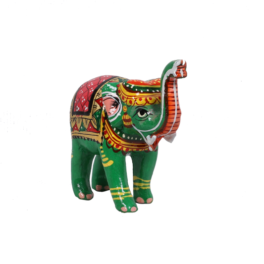 Elegant Wood Elephant