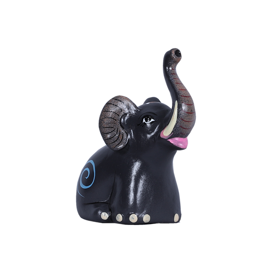 Colorful Miniature Clay Elephant