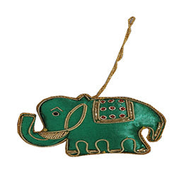 Ethnic Embroidered Elephant Tree Decor