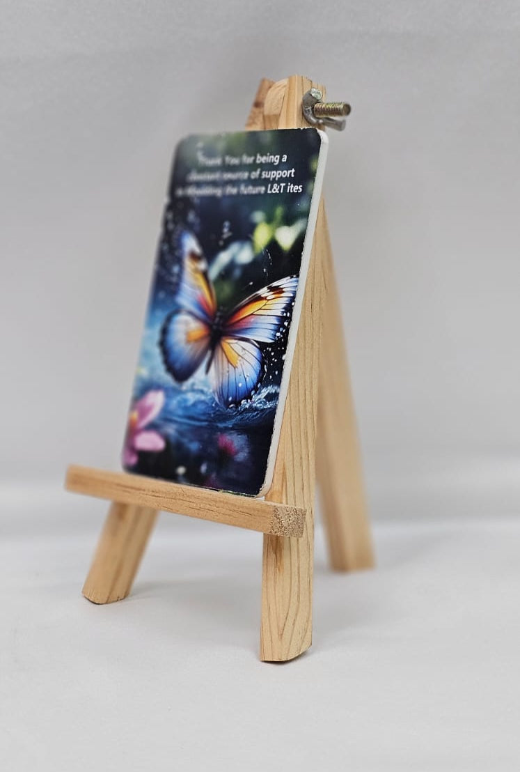 Personalized Wooden Hazel Stand