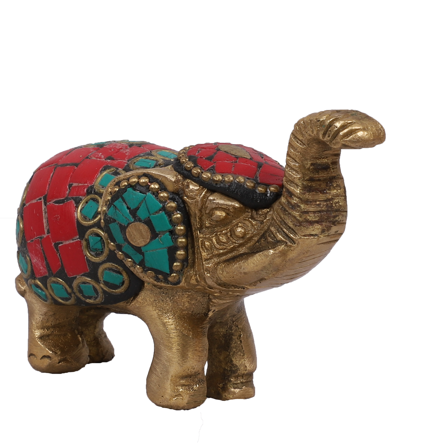 Fengshui Brass Trunk-Up Elephant