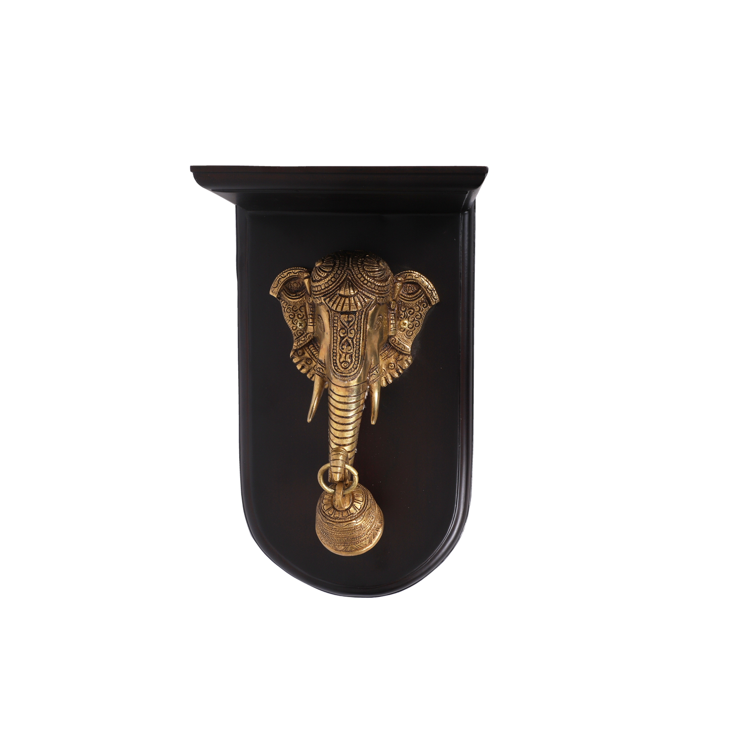 Delicate Wooden Elephant Wall Bracket