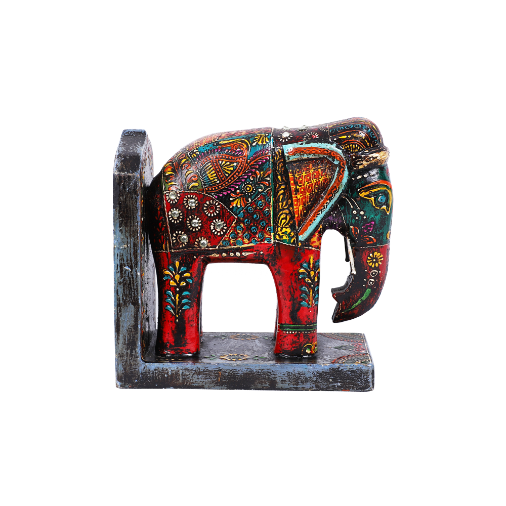 Exclusively Crafted Wooden Elephant Book-Stand