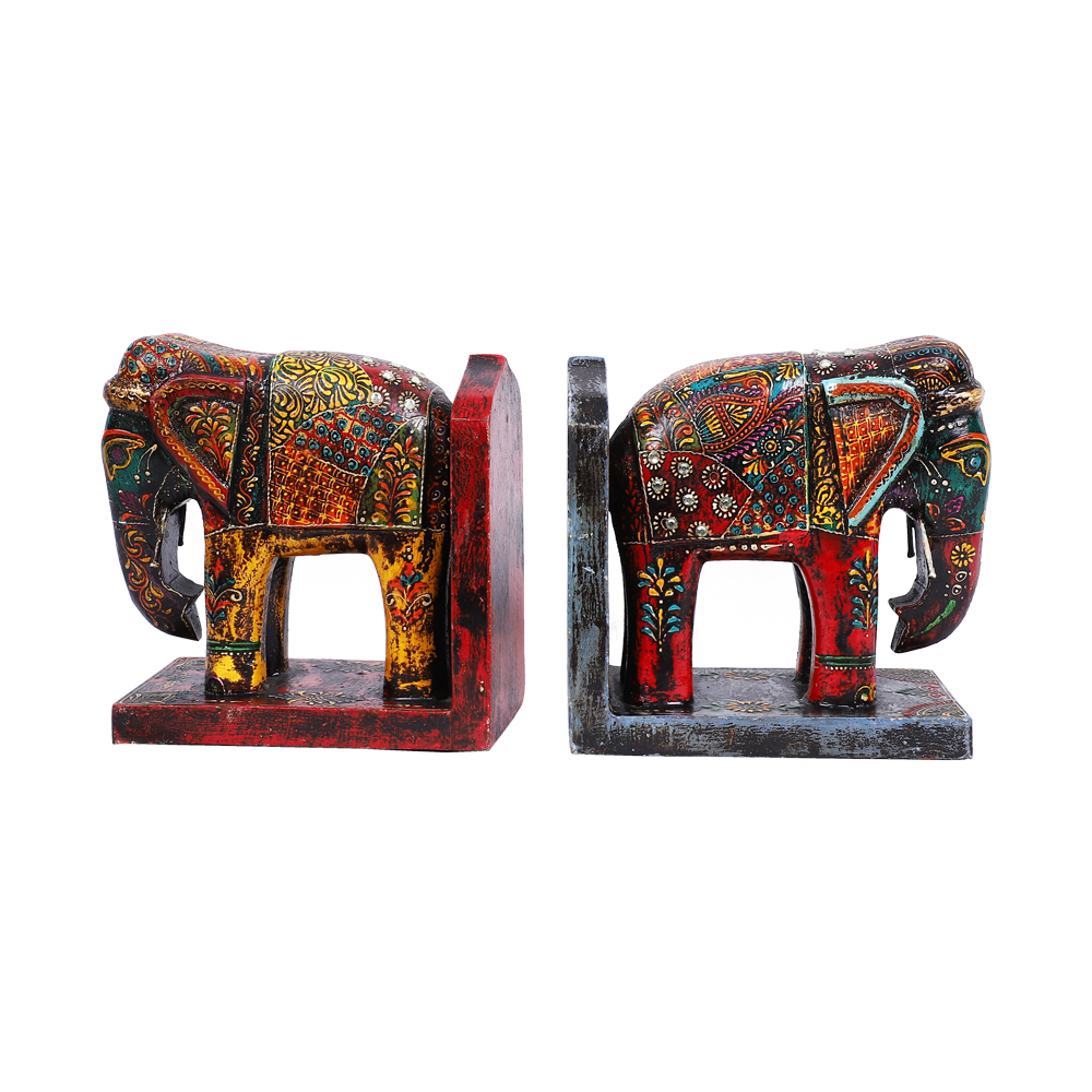 Exclusive Wooden Elephant Book Stand