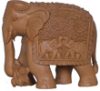 Majestic Trunk-Down Wooden Elephant