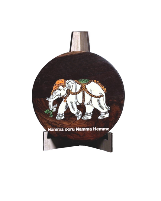 Wooden Inlay of Elephant