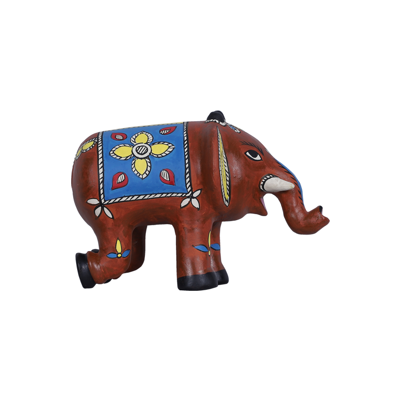 Handmade Traditional Miniature Clay Elephant