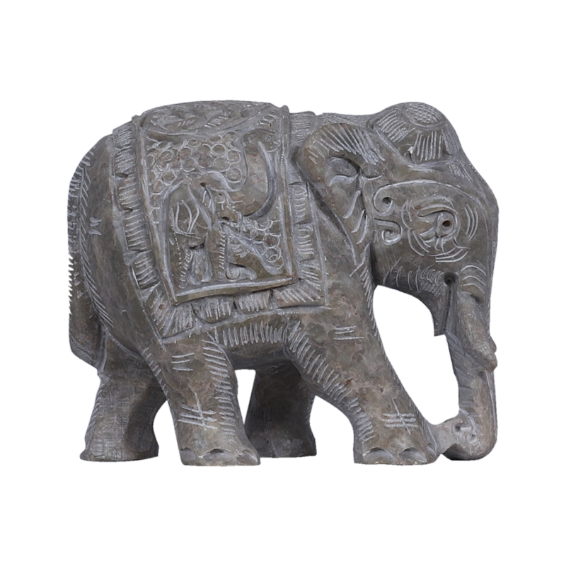 Handcrafted Marble Elephant Statue