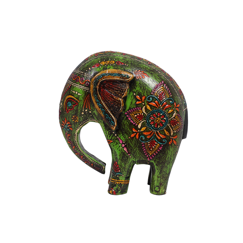 Mughal Painted Wooden Elephant