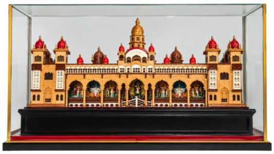 Mysore palace with light